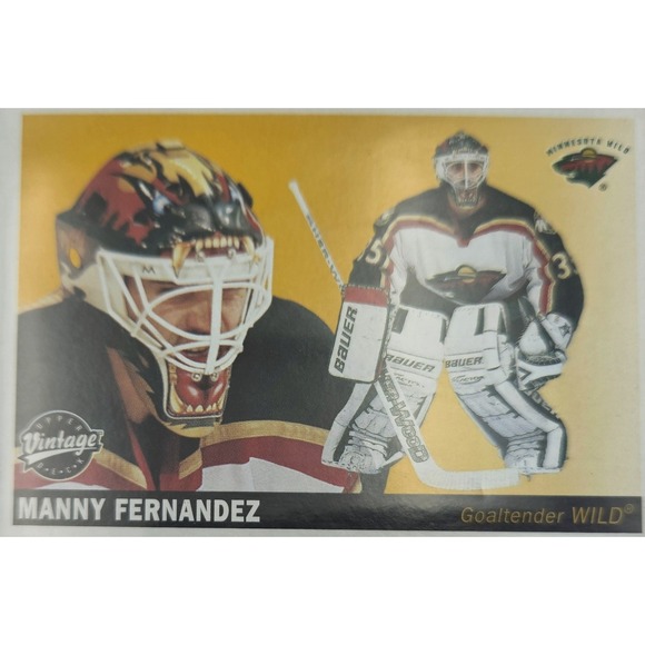 Other - 2002-03 Upper Deck Vintage Manny‎ Fernandez #T29 Minnesota Wild Goalie NHL Card